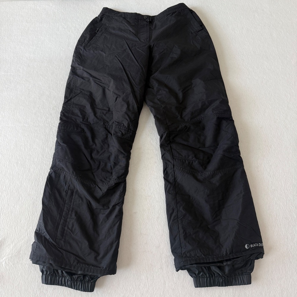 Black Dot Snow Pants Women Medium‎ Black Water Resistant Ski Trousers
